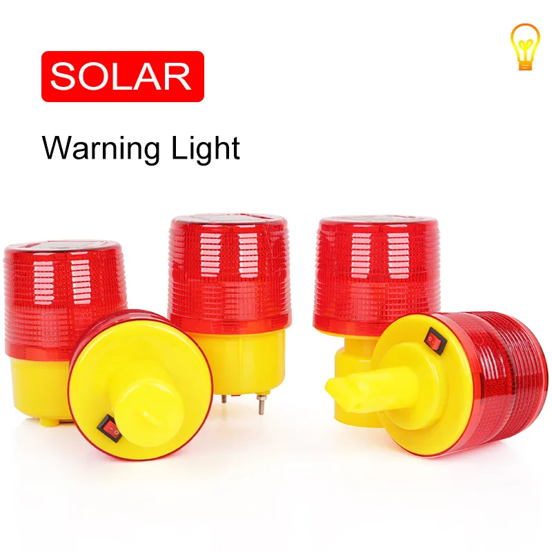 

small road traffic light obstacle light led traffic signal solar strobe light led flare strobe beacon solar warning light