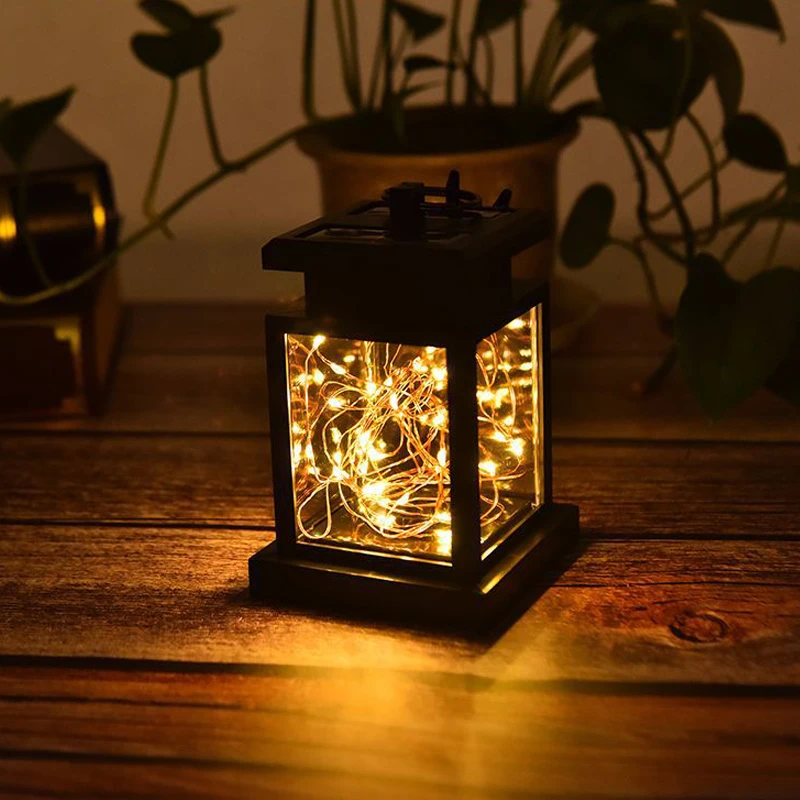 30LED солнечное освещение для украшения сада мерцающий беспламенный свеча Наружное освещение бездымный Солнечный походный фонарь