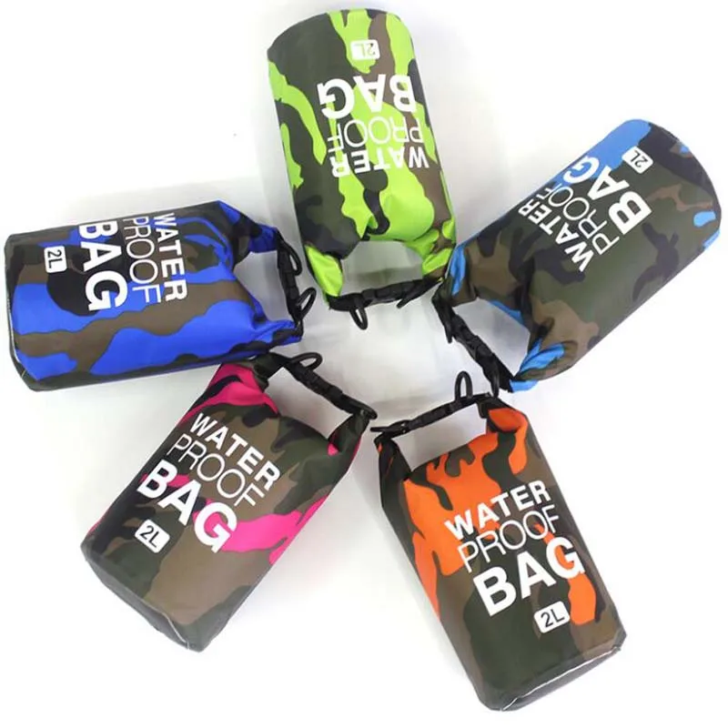 

PVC Waterproof Dry Bag 5L 10L 20L 30L Camo Outdoor Diving Foldable Man Women Beach Swimming Bag Rafting River Ocean backpack