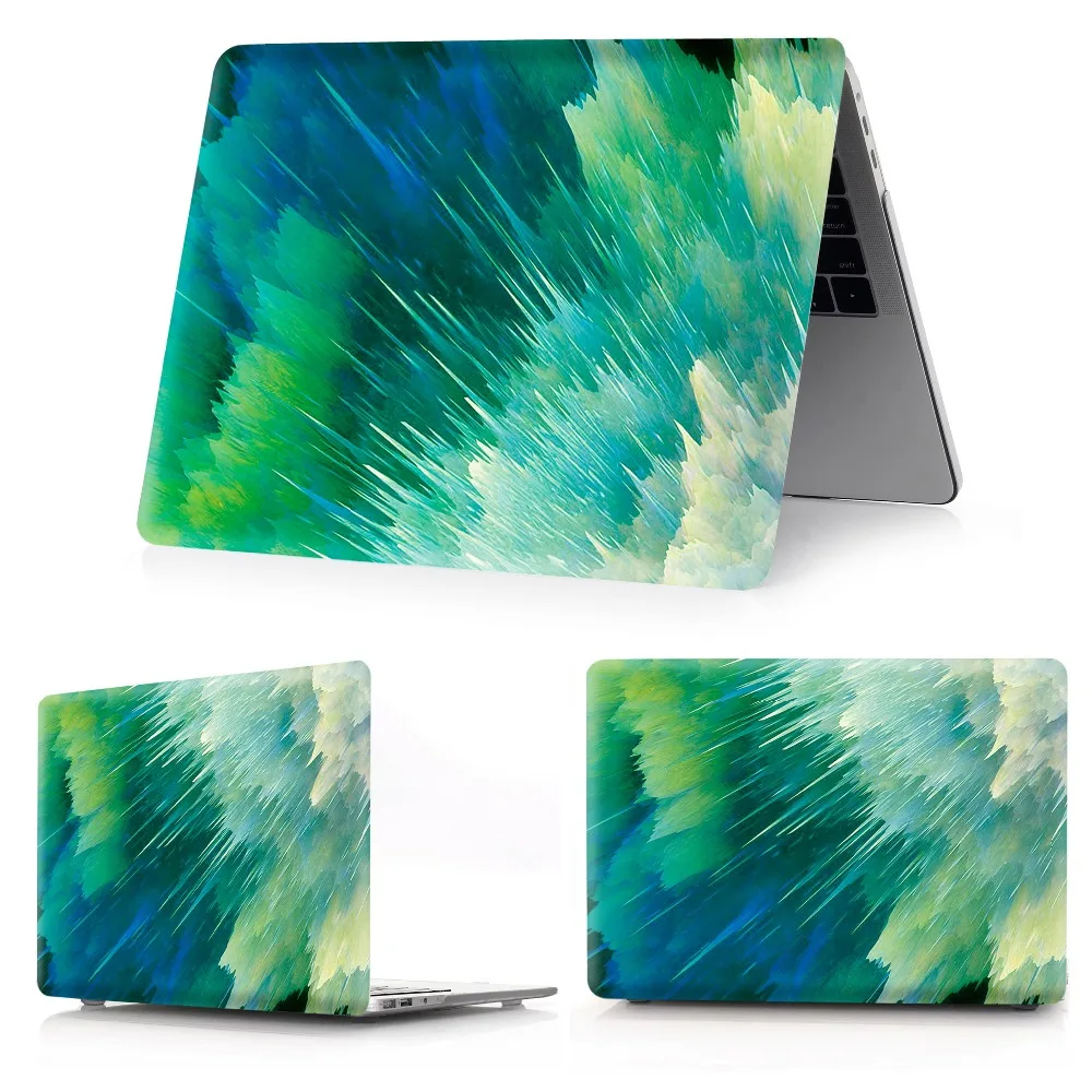 Горячий чехол для ноутбука MacBook Air Pro retina 11 12 13 15 для Mac Pro 13,3 15,4 дюймов с сенсорной панелью+ крышка клавиатуры