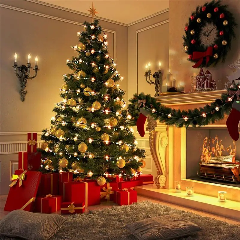 

2M 20bulbs LED Christmas Copper Wire Light String 2020 Christmas Snowman Decorative Light String Led Copper Wire Light String