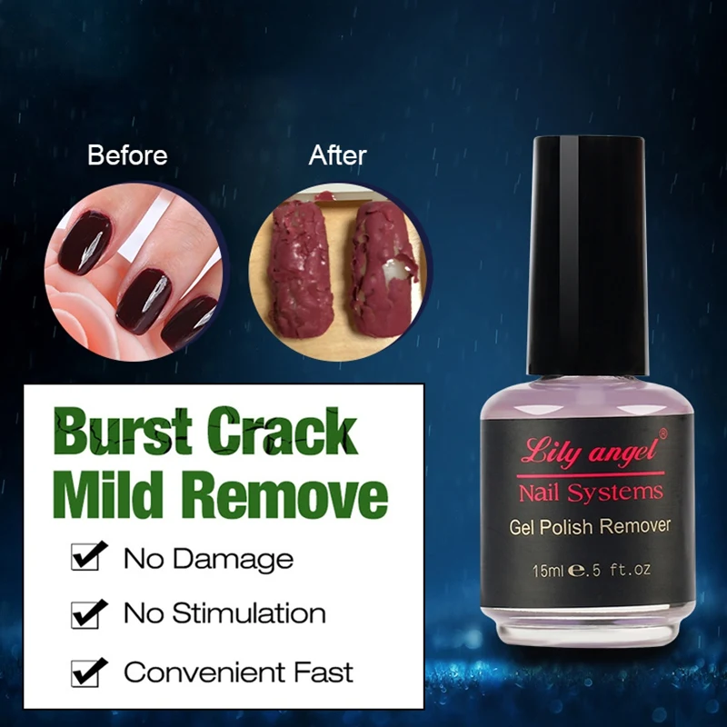 Natural Soak-off Gel Polish Remover Quickly Remove Nail Polish Magic Remover Gel Nail Polish Remover MKXJ