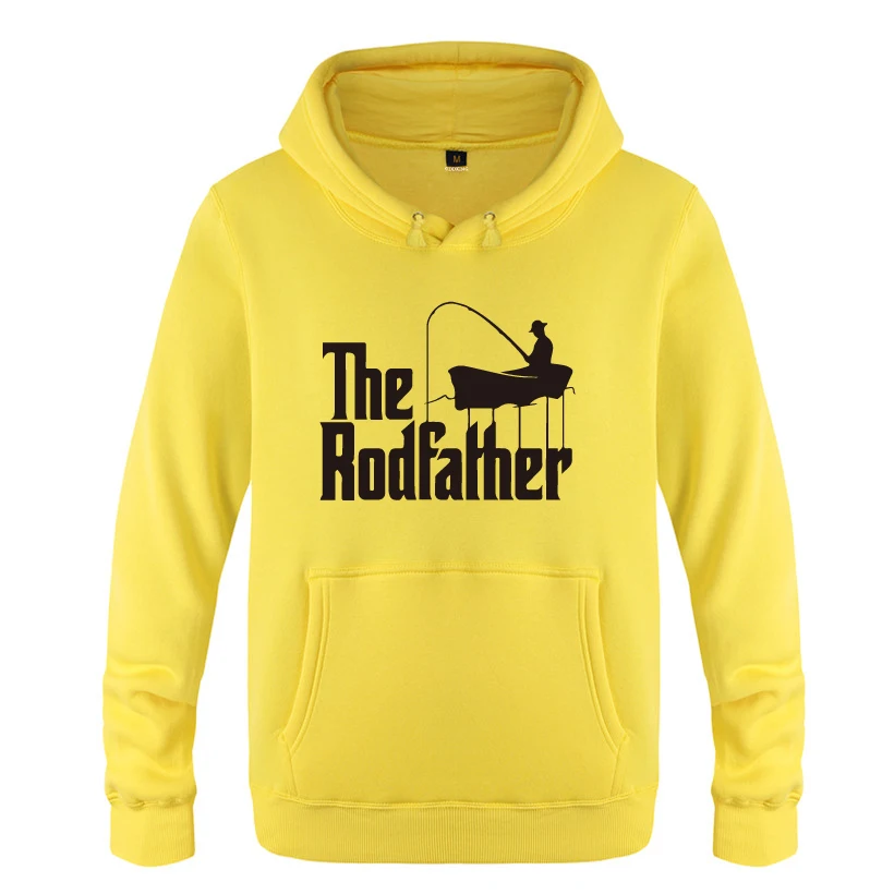 RodFather-Godfather рыбацкие толстовки для мужчин мужские флисовые пуловеры с капюшоном толстовки - Цвет: HUAY HET