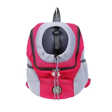 Уличная мода боковые карманы двойные плечевые ремни с пряжкой Pet Carrier сумка сетка шнурок путешествия молния кошка собака портативный