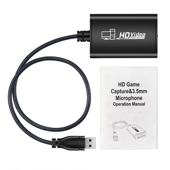

1080P 60FPS HDMI Live Streaming Dongle AY02 USB 3.0 4K30Hz input Game Video Capture Box for Xbox PS3 PS4 Play