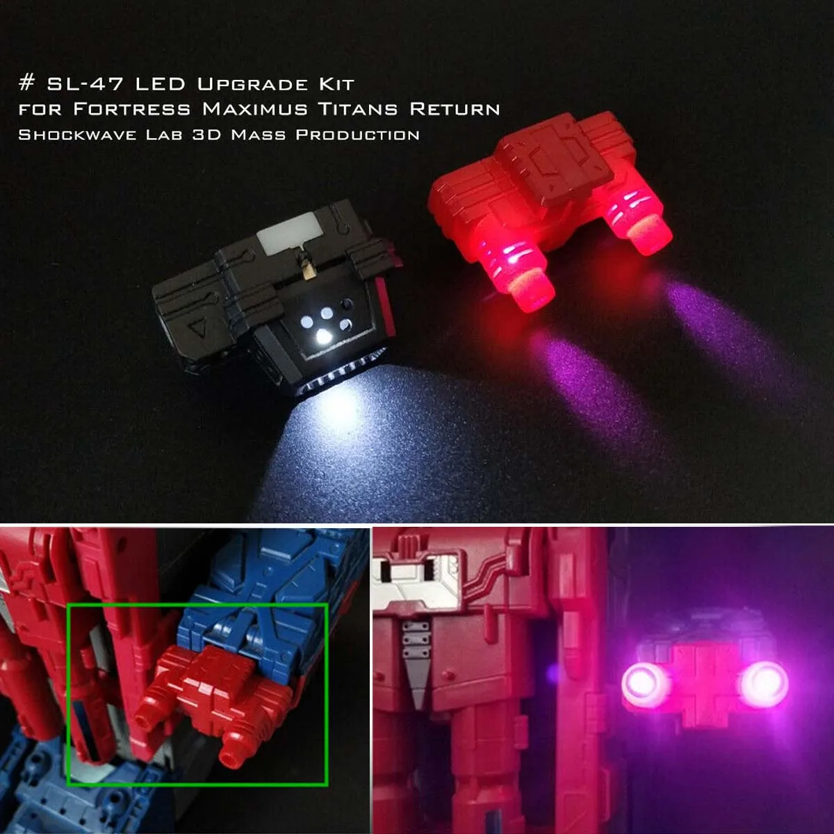 Светодиодный обновленный комплект для Shockwave Lab SL-47 Fortress Maximus Titans Return