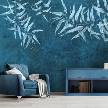 

milofi3d Nordic simple small fresh green leaves large living room bedroom TV wallpaper mural background wall