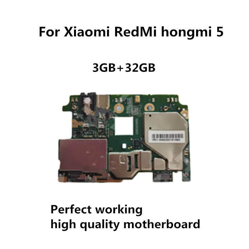 

3GB+32GB Mobile Electronic panel mainboard Motherboard unlocked with chips Circuits For Xiaomi RedMi hongmi 5