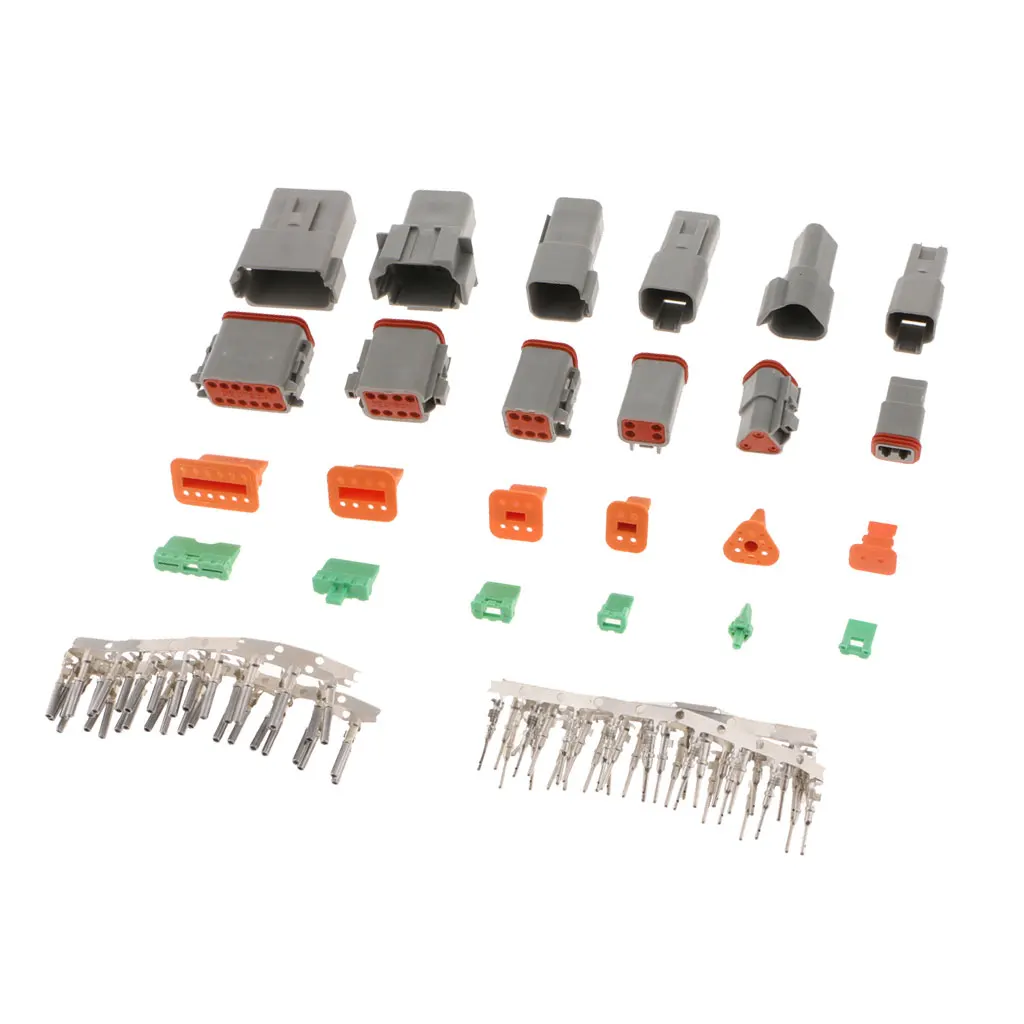 Deutsch DT Series Connector Kit Gray Environmentally Sealed Automotive Electrical Connectors 22-16 Gauge