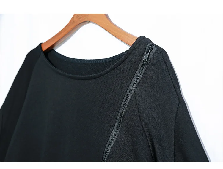Max LuLu Осенняя Европейская шикарная одежда женские Топы в стиле панк женские футболки с длинными рукавами на молнии повседневные футболки с открытыми плечами