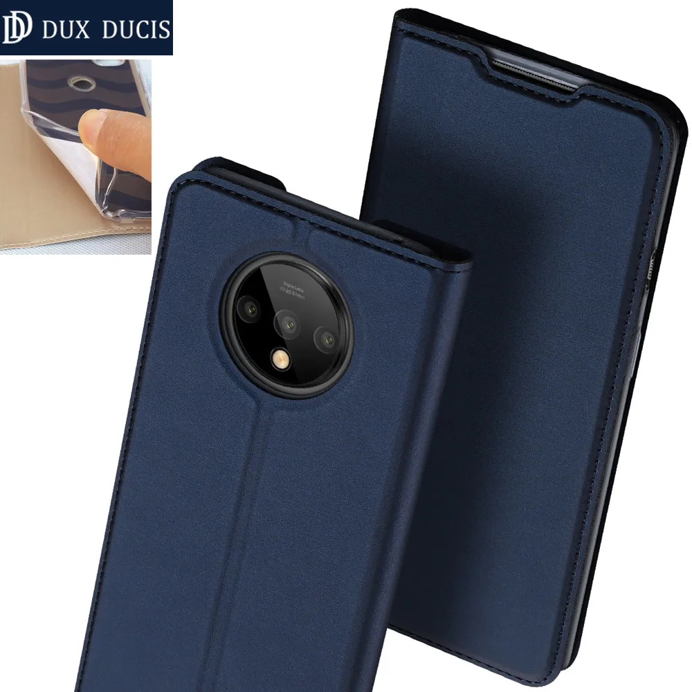 Оригинальный DUX DUCIS чехол для Oneplus 7 7T Pro книга флип кожаный бумажник Coque | Мобильные