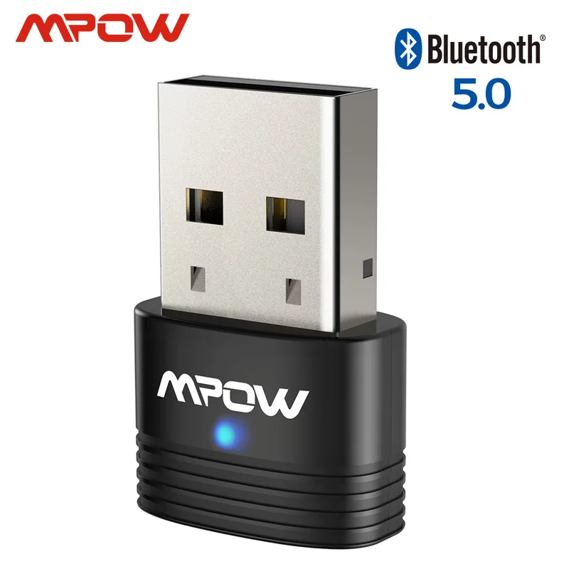 Mpow BH456 Bluetooth 5 0 Wireless USB Adapter Transmitter Receiver 2 in 1 Plug and Play For Win7 8 10 Linux Headphone PC Speaker