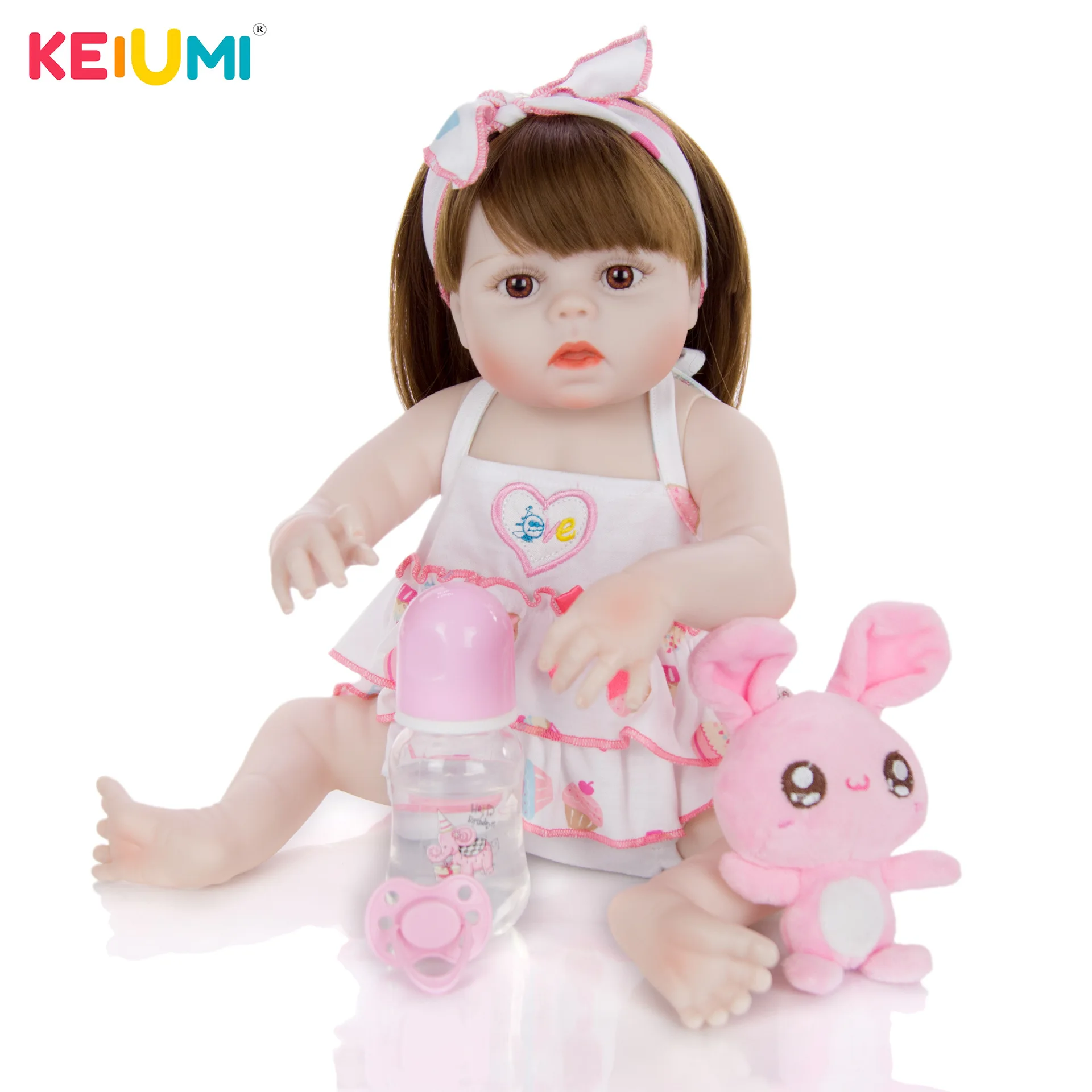 

Keiumi Hot Selling 19-Inch Reborn Baby Doll Model Infant Reborn Baby