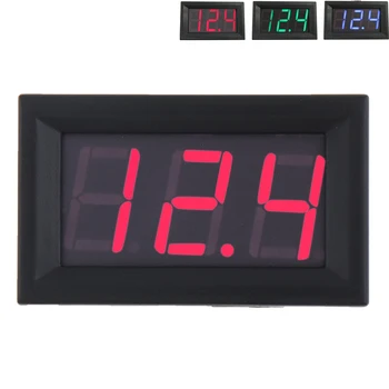

3wires 0.56 inch Mini Digital Voltmeter DC100V Panel Amp Volt Voltage Meter Tester LED Display