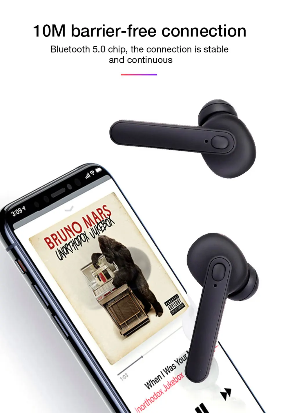 DT-5 TWS, беспроводные Bluetooth наушники, Bluetooth 5,0, стерео, водонепроницаемые, мини наушники, HD вызов, 2000 мА/ч, зарядка, кабина для телефона