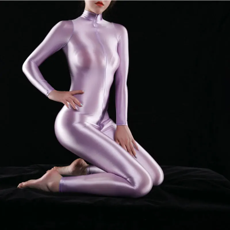 Sexy Women Shiny Full Bodysuit Oil Gloosy Shaping Sexy Thong Bodysuit Catsuit Sheer See Through Sexy Tight Candy Color Plus Size Sexy Women Shiny Full Bodysuit Oil Gloosy Shaping Sexy Thong Bodysuit Catsuit Sheer See Through Sexy Tight Candy Color Plus Size