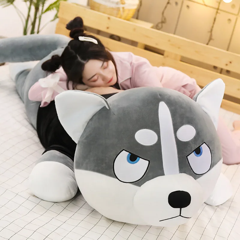 

Doll Husky Doll Cute Two Ha Plush Toy Dog Bear GIRL'S Pajama Pillow zhang tiao zhen Doll