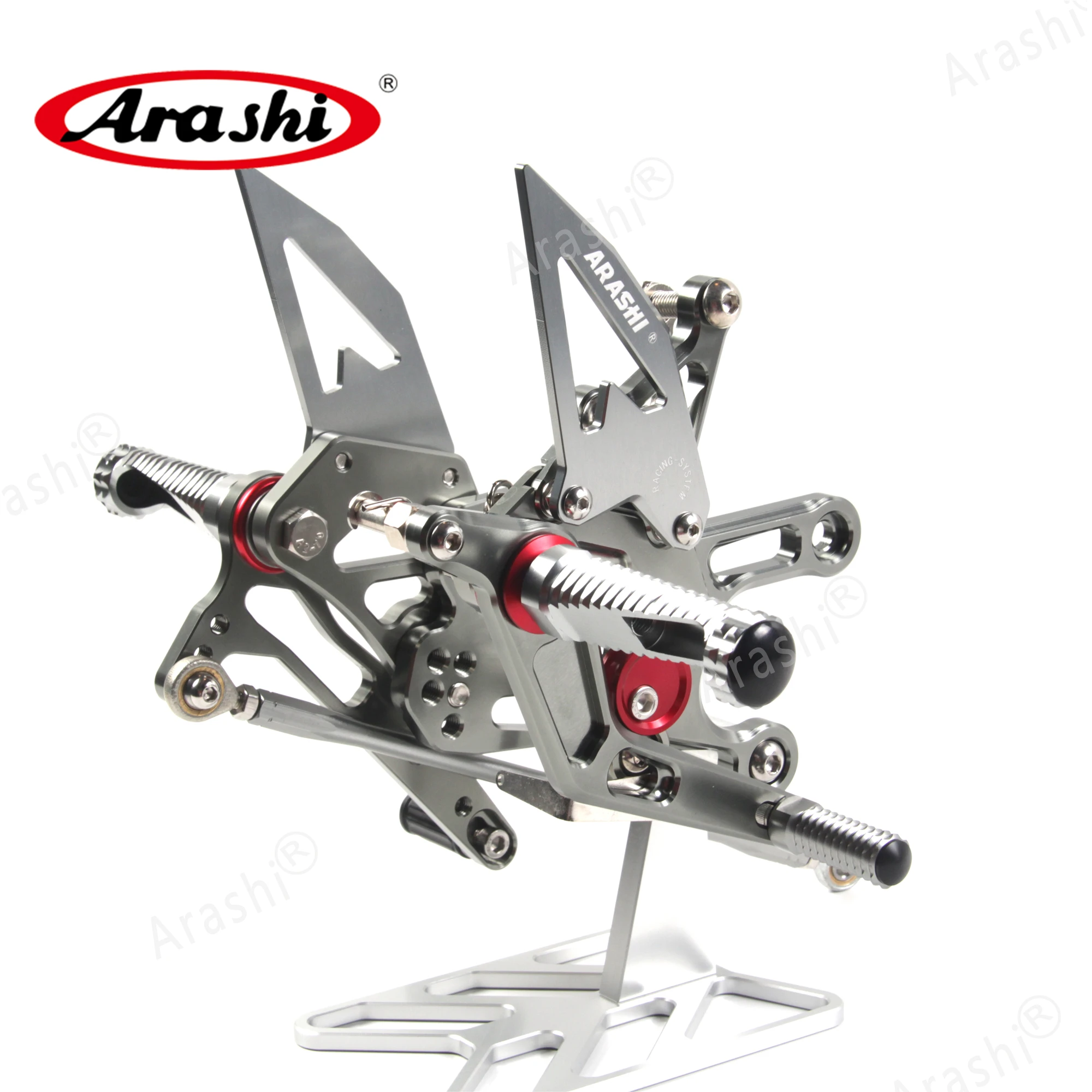 Араши CNC Регулируемая Задняя подставка для ног KAWASAKI NINJA ZX10R ZX 10R 2008 2009 2010 подножки