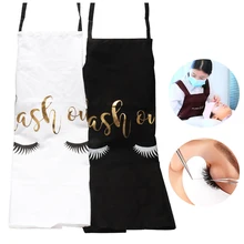 

Eyelash Extension Tools Bronzing Eyelash Pattern Kitchen Apron Women Adult Home Cooking Baking Cleaning Aprons Bibs Kitchen