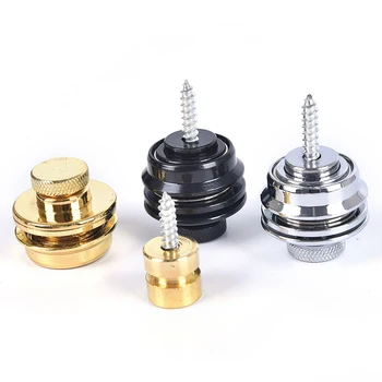 

2Pcs Silver/Gold/Black Guitar Parts Accessories New Guitar / Bass Strap Lock Strap Lock Straplock Button