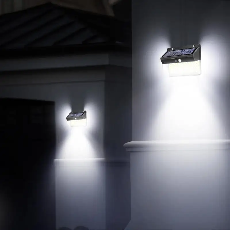 Уличный водонепроницаемый 152/262LED солнечный датчик движения, садовый настенный светильник, 3 режима, уличный светильник с Индукционным датчиком