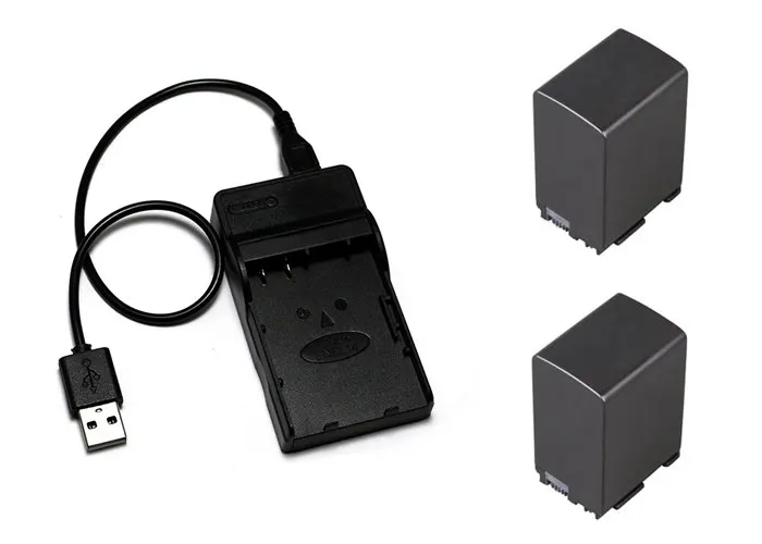 BP-827 BP827 BP-819 BP-807 BP-809 BP-808 Батарея+ USB Зарядное устройство для Canon фотокамера VIXIA HF S21, XA10 HF100E HG20 HG21 HF11 HG30 HFS10 HFS100