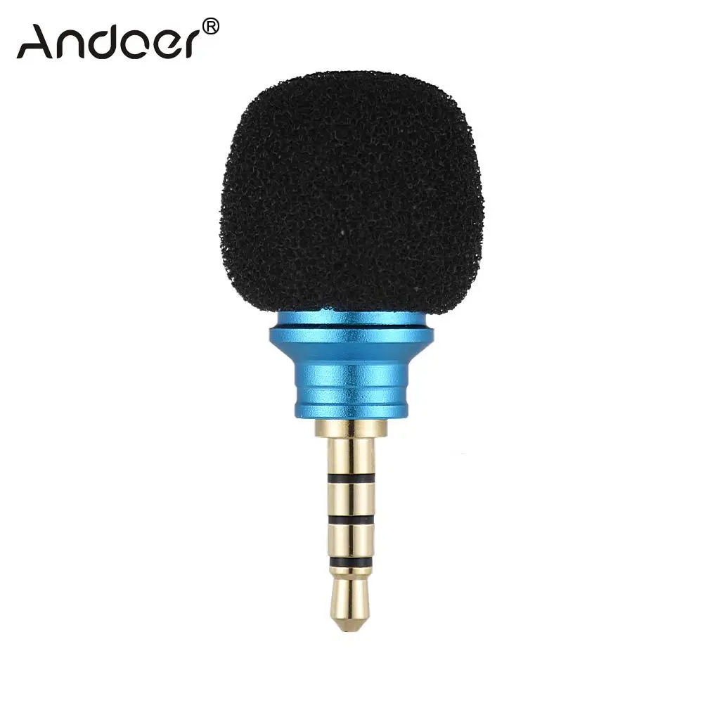Портативный всенаправленный микрофон Andoer для смартфона iPhone 5 6 Samsung Huawei|microphone for
