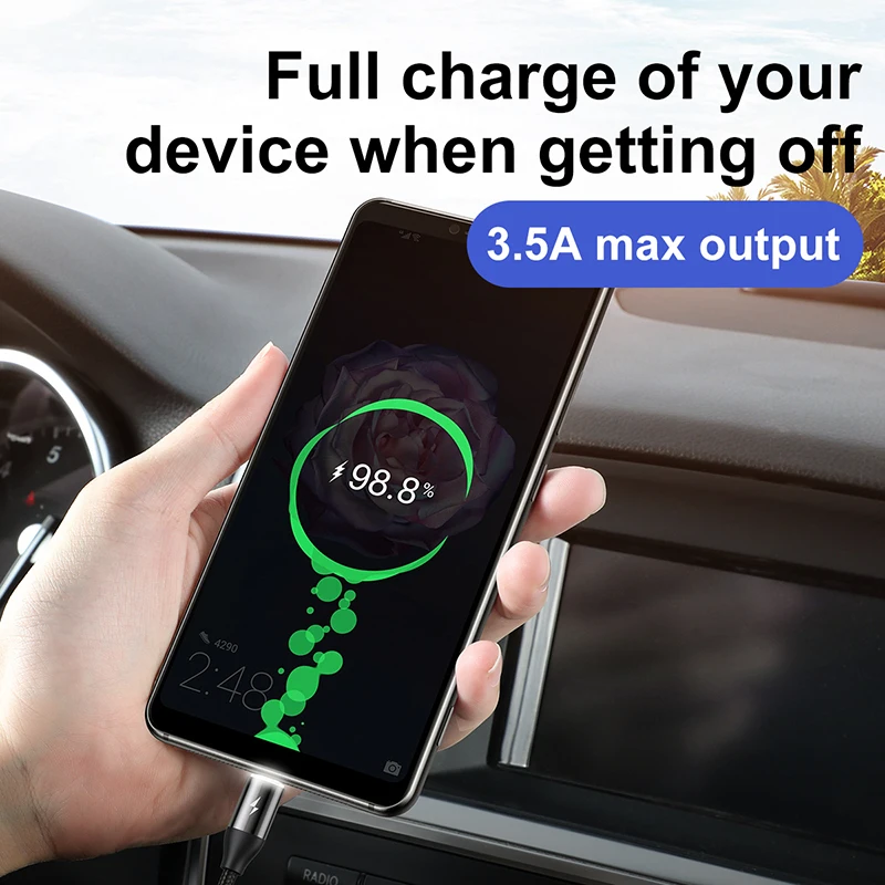 Магнитный usb-кабель Baseus 3 в 1 для iPhone, кабель Micro USB type-C для мобильных телефонов Android, Кабель зарядного устройства USBC Microusb