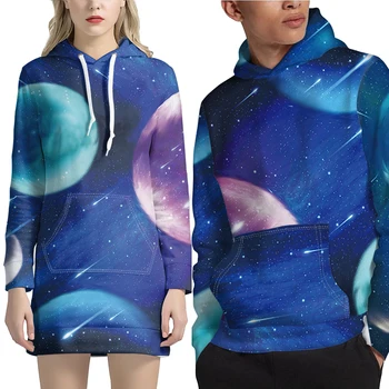 

Forudesigns New Couple sweatshirt Cloth 3D Sky Pattern Print on demand Men Women Hoodise Spring Autumn Breathable Pullover