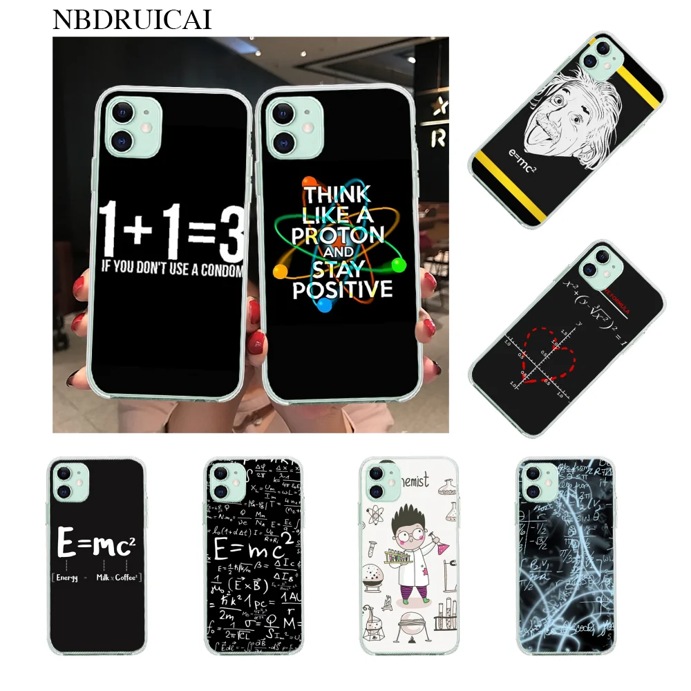 NBDRUICAI Math Science Physics formuls TPU мягкий чехол для телефона iPhone 11 pro XS MAX 8 7 6 6S Plus X 5S SE XR