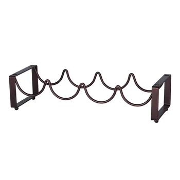

Decorative Vintage Holder Shelf Stable Drinks Space Saving Simple Display Wine Rack Wrought Iron European Style 4 Bottle