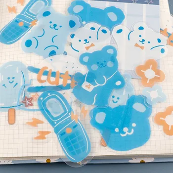 

Ins Animal Series Bear Design Sticker DIY Scrapbook Notebook Stationery School Supplies Decoration Sticker Korea Paper