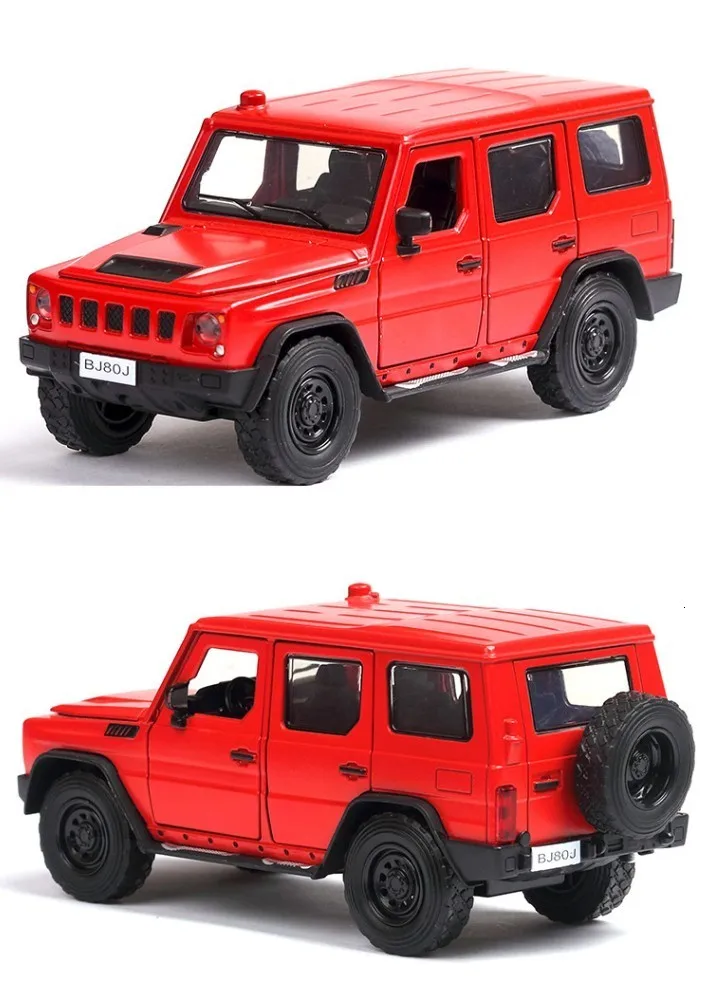 1/32 BJ80 сплав модель автомобиля военный автомобиль игрушка китайский Dongfeng воины моделирование SUV модели автомобилей 5 дверей открытые игрушки для мальчика