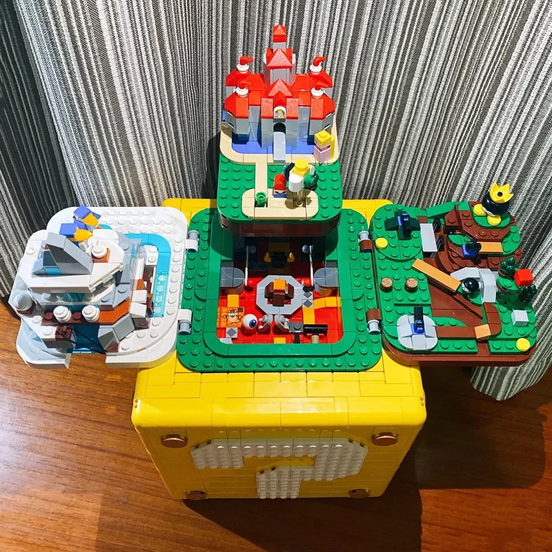 Новинка LepinBlocks модель Super Marioed 64 блока вопросов ТВ-игра совместимые строительные