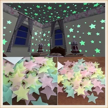 

car Kids Bedroom Fluorescent Glow Stars Wall Stickers luminous for Toyota Yaris Tundra Tacoma RAV4 Corolla Aygo Avalon Auris
