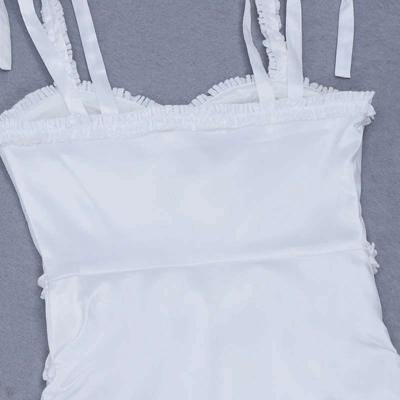 INDRESSME, новинка, женское платье на бретелях с драпировкой и оборками, без рукавов, v-образный вырез, раскол, длина до колена, сексуальное одноцветное платье для девушек, модное вечернее платье