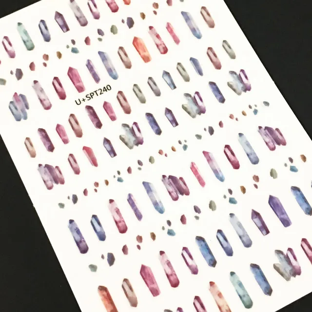 Newest MG505-02 lable design nail stickers 3d Japan Korea style nail decals self-adhesive DIY nail decoration tools 240