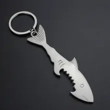Поставка в форме акулы бутылка открывашка в виде ключа с кольцом металлические брелки крутой брелок G-050