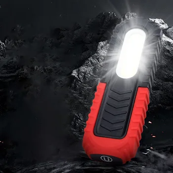 

Super Bright Magnetic COB LED Flashlight Rechargeable Work Light 360 Degree Stand Hanging Torch Lamp Warning Light