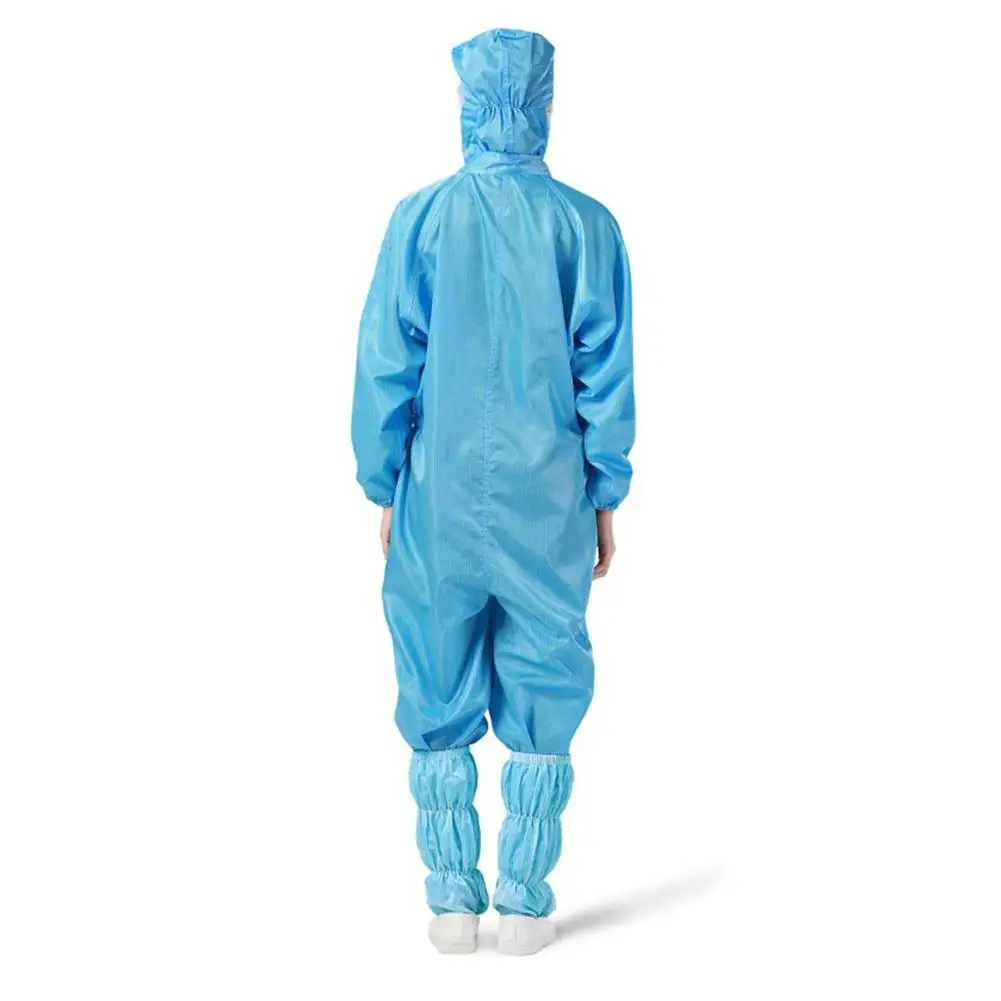 Disposable Protective Gown Protective Coverall Reusable Dust-proof Anti-static Protection Overall Suit With Hood Elastic Cuffs