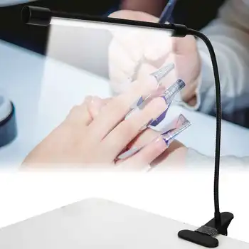 

For Nails USB Charging Table Lamp Dimmable Study Reading Light Eye Protection Clip-On Lamp Nail Tools