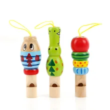 

New Children's Wooden Cartoon Animal Whistle Baby Early Education Educational Toys Musical Instruments Wooden Children's Toys