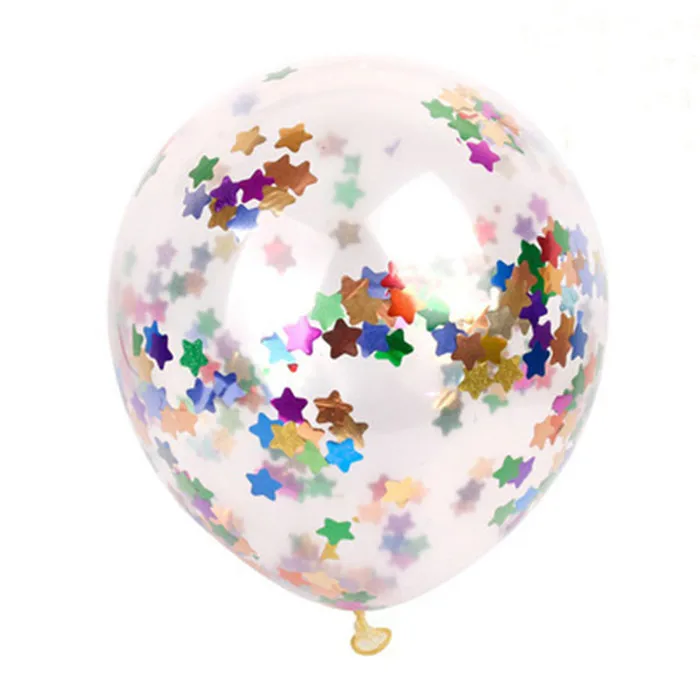 1 упаковка 12 дюймов латексные Красочные воздушные шары конфетти воздушные шары надувной шар Гелиевый шар для дня рождения свадебные принадлежности - Цвет: as picture  5pcs