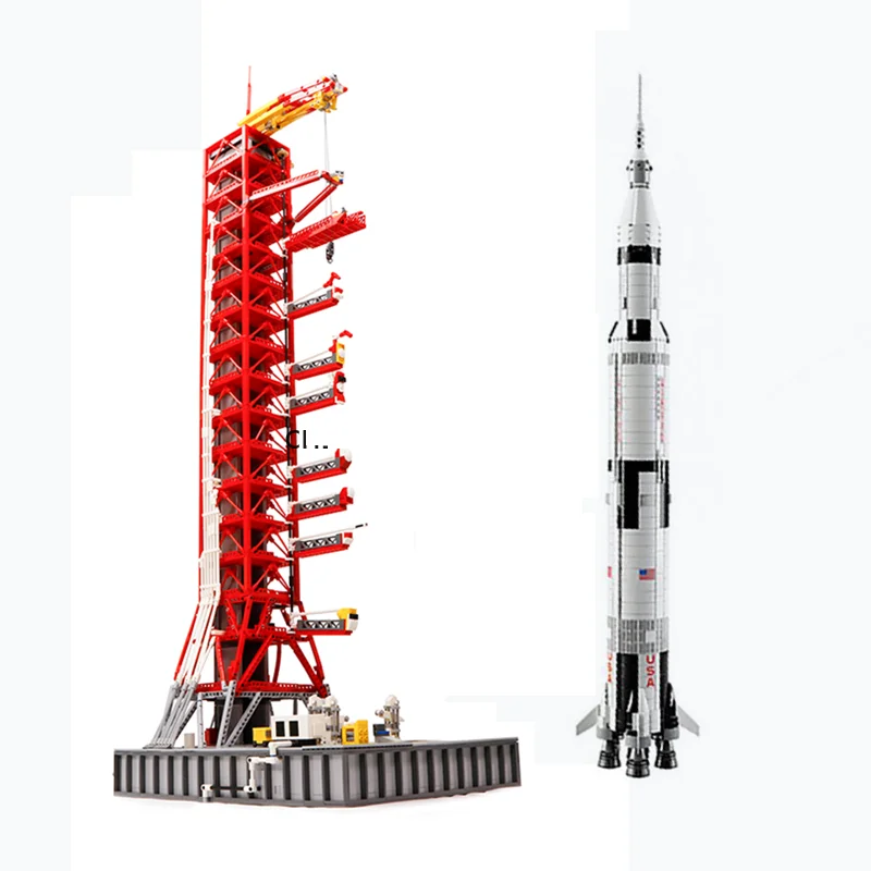 Модель DHL 37003 16014 J79002 Apollo saturn V Launch пусковая башня космический корабль экспедиция