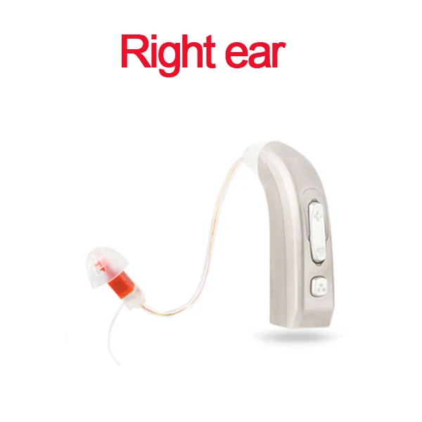 E33 перезаряжаемый цифровой слуховой аппарат 2 канала и 4 полосы Auidphones микрофонный усилитель для глубоких глухих слуховых аппаратов дропшиппинг - Цвет: Right ear