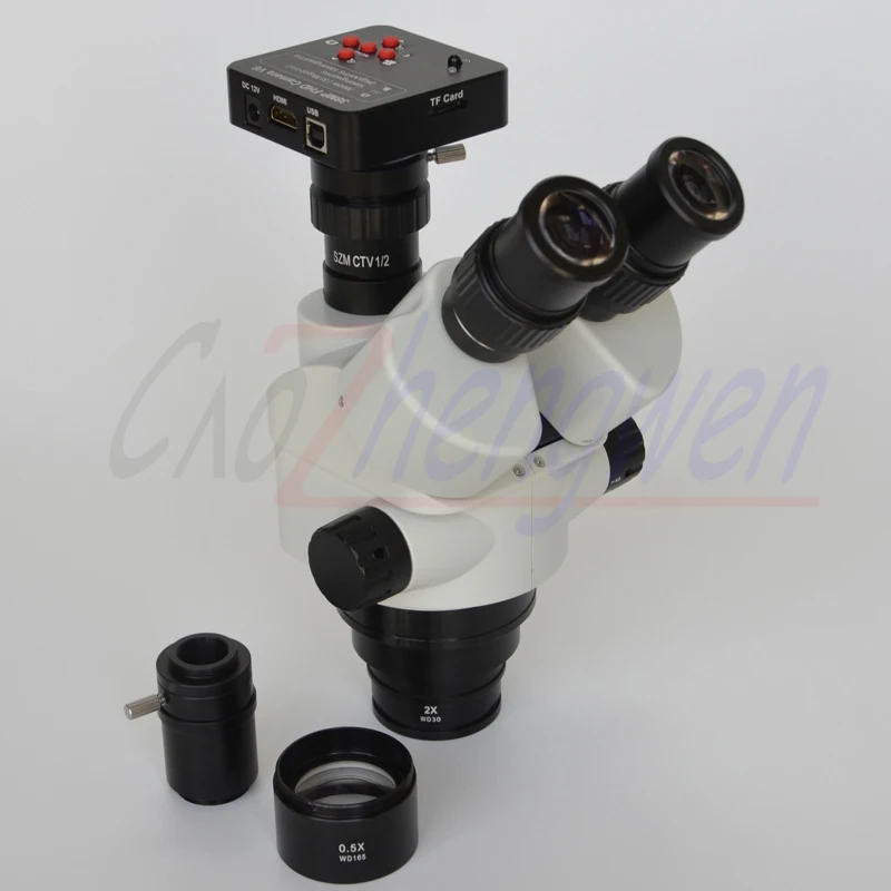

Стереомикроскоп FYSCOPE 38MP HDMI 60SPF 3.5X-90X с многофокальным тринокулярным увеличением + вспомогательные линзы