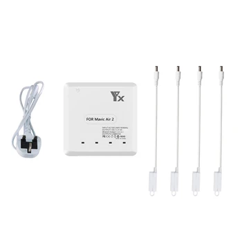 

6 In 1 Charging Hub USB Battery Charger Tool Remote Controller Rapid Camera Drone Home Travel With Power Cable For Mavic Air 2