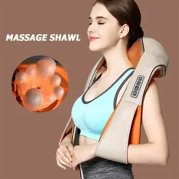 

Electric Heating Neck Massager Car Home Infrared KneadingTherapy Ache Shoulder Back Massageador Relax For Health Care