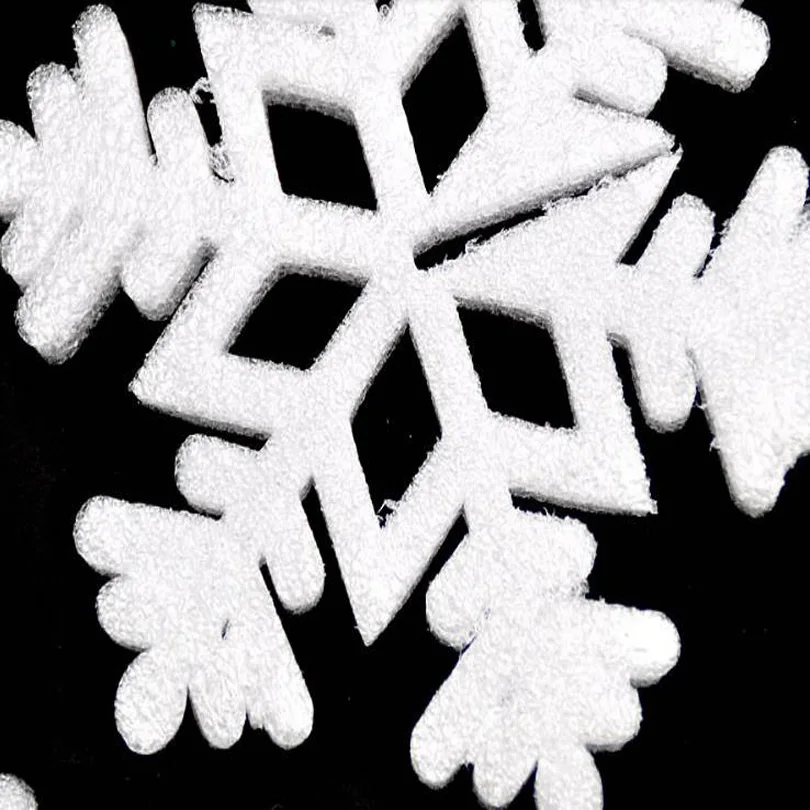 DIY 3D 10 см пенные белые поддельные снежинки Рождественские украшения белый снег хлопья рождественские украшения Поставки год Navidad