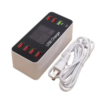 

8 Port Multi Fast USB Charger Quick Charge 3.0 Multiple USB Phone Charging Station Universal USB HUB Charger QC 3.0